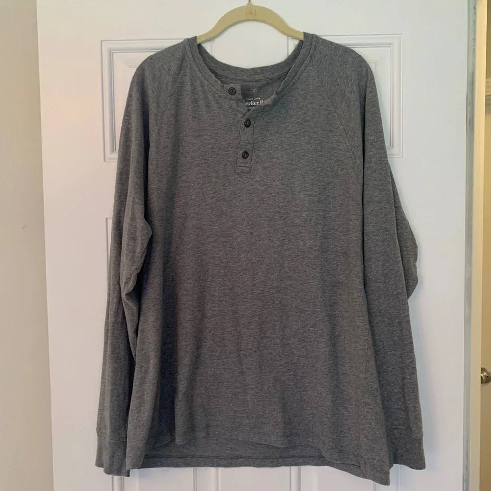 Hawker Rye Essential Raglan Gray Henley shirt long sleeve Stitch Fix